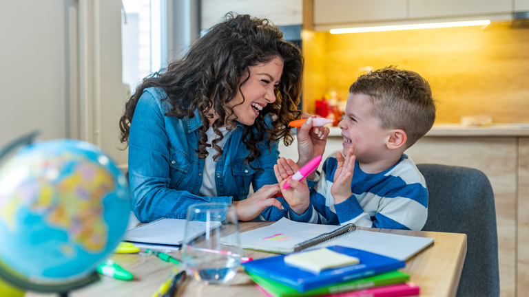 SLP Teaching Child